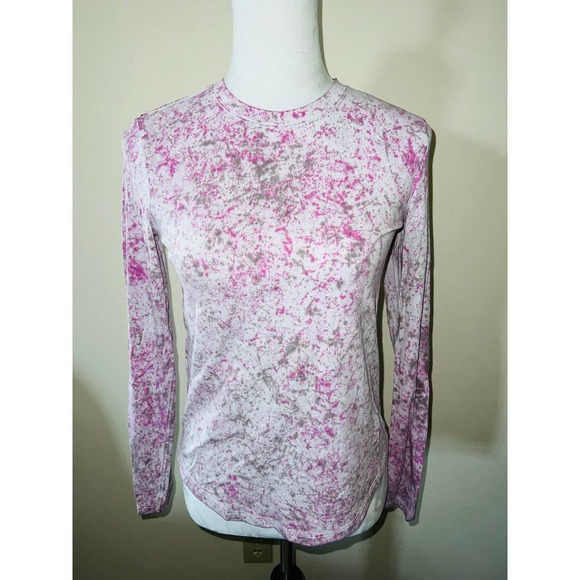lululemon athletica Tops - lululemon white, pink, grey speckle long sleeve